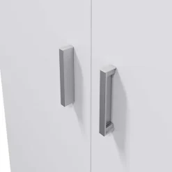 Armadio ingresso 73x180h cm 2 ante battenti multiuso bianco opaco Corie