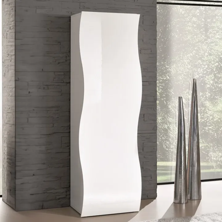 Armadio ingresso 63x188h cm bianco lucido Sea Gihome®