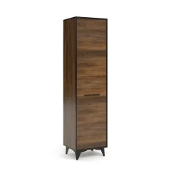 Armadio soggiorno 48x185h cm 1 anta noce Line
