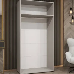 Armadio 100x202 cm 2 ante beige cashmere Valencia