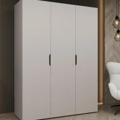Armadio 150x202 cm 3 ante beige cashmere Valencia