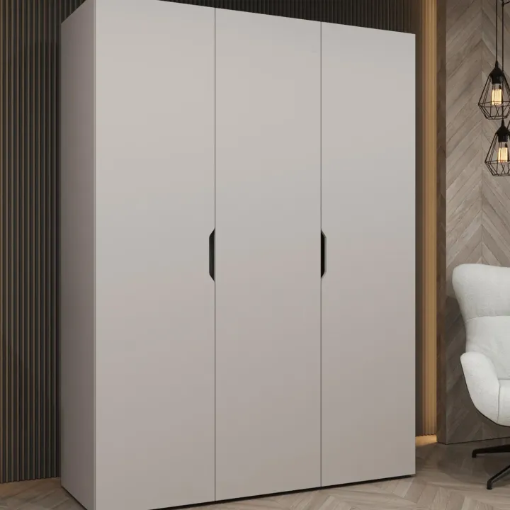 Armadio 150x202 cm 3 ante beige cashmere Valencia