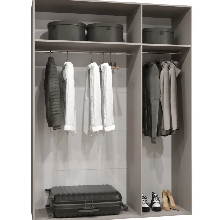 Armadio 150x202 cm 3 ante beige cashmere Valencia