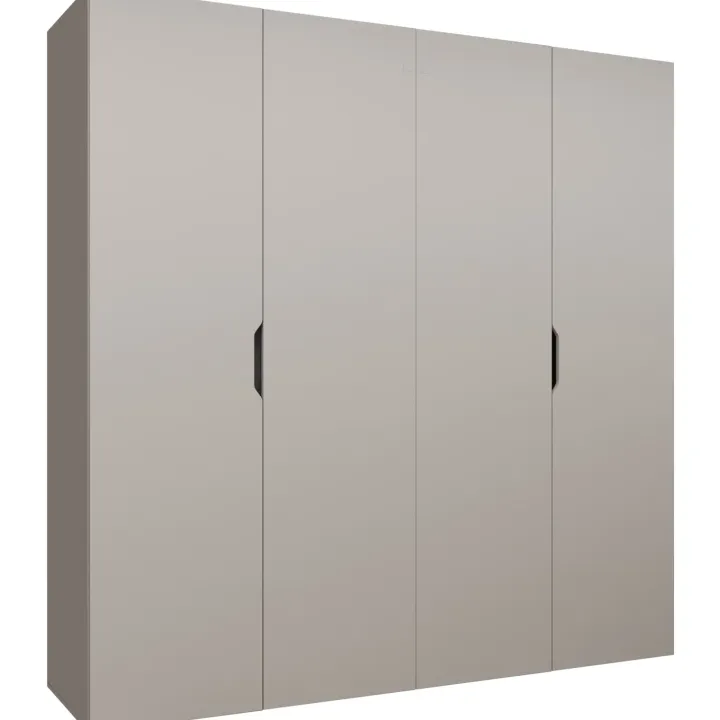 Armadio 200x202 cm 4 ante beige cashmere Valencia