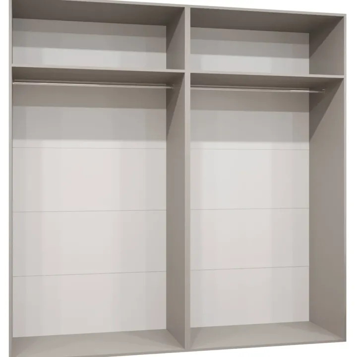 Armadio 200x202 cm 4 ante beige cashmere Valencia