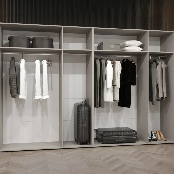Armadio 300x202 cm 6 ante beige cashmere Valencia