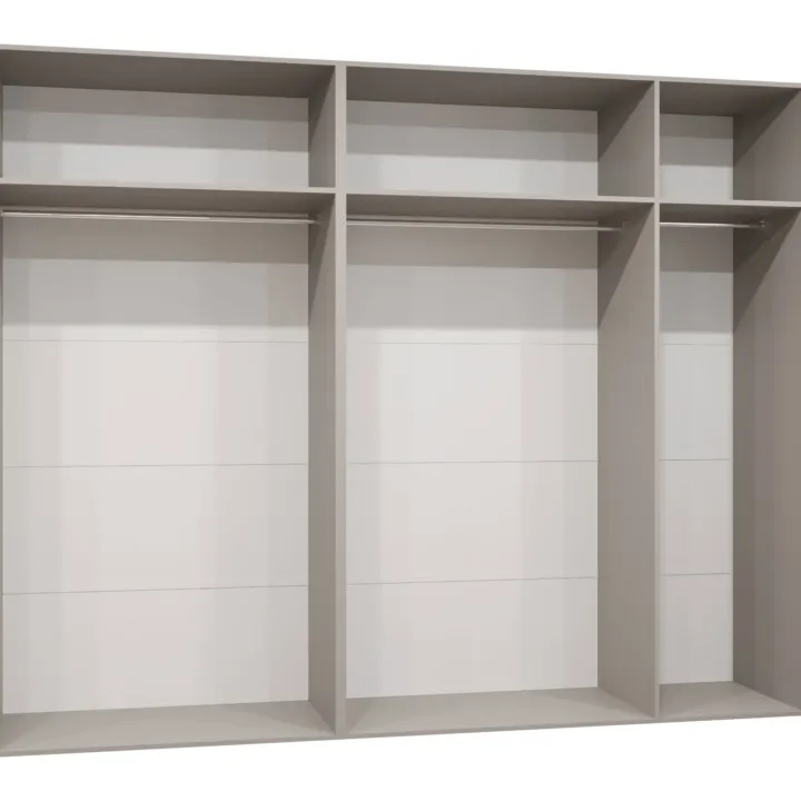Armadio 250x202 cm 5 ante beige cashmere Valencia