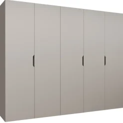 Armadio 250x202 cm 5 ante beige cashmere Valencia
