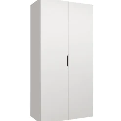 Armadio 100x202 cm 2 ante bianco opaco Valencia