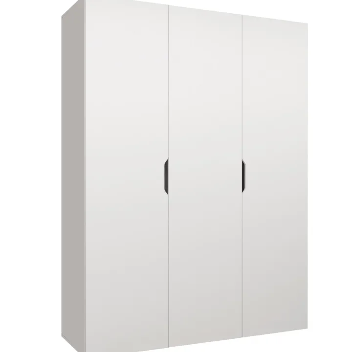 Armadio 150x202 cm 3 ante bianco opaco Valencia
