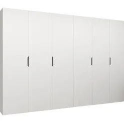 Armadio 300x202 cm 6 ante bianco opaco Valencia