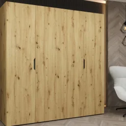 Armadio 200x202 cm 4 ante rovere Valencia