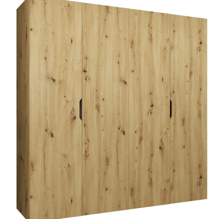 Armadio 200x202 cm 4 ante rovere Valencia