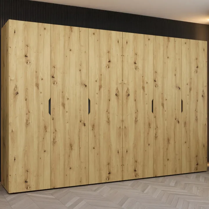 Armadio 300x202 cm 6 ante rovere Valencia