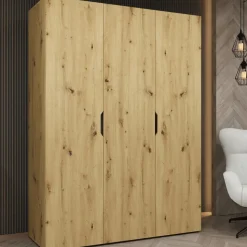 Armadio 150x202 cm 3 ante rovere Valencia