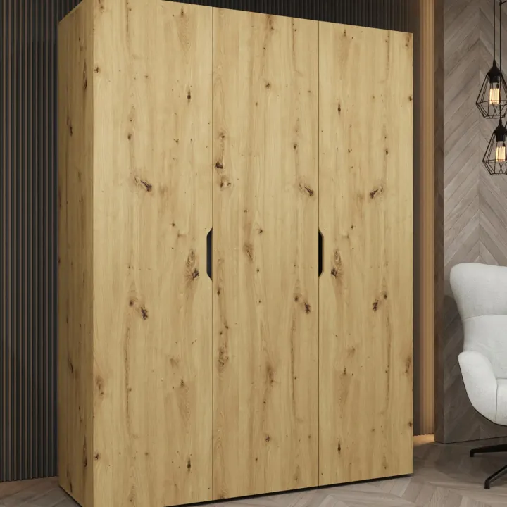 Armadio 150x202 cm 3 ante rovere Valencia
