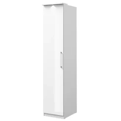 Armadio 45x217h cm 1 anta moderno bianco opaco e lucido Naper