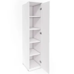 Armadio 45x217h cm 1 anta moderno bianco opaco e lucido Naper