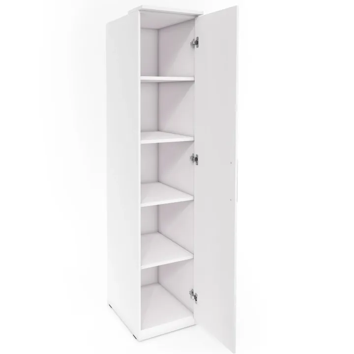 Armadio 45x217h cm 1 anta moderno bianco opaco e lucido Naper
