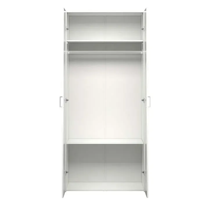 Armadio 78x176h cm 2 ante battenti bianco opaco Light Gihome®