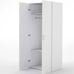Armadio 78x176h cm 2 ante battenti bianco opaco Light Gihome®