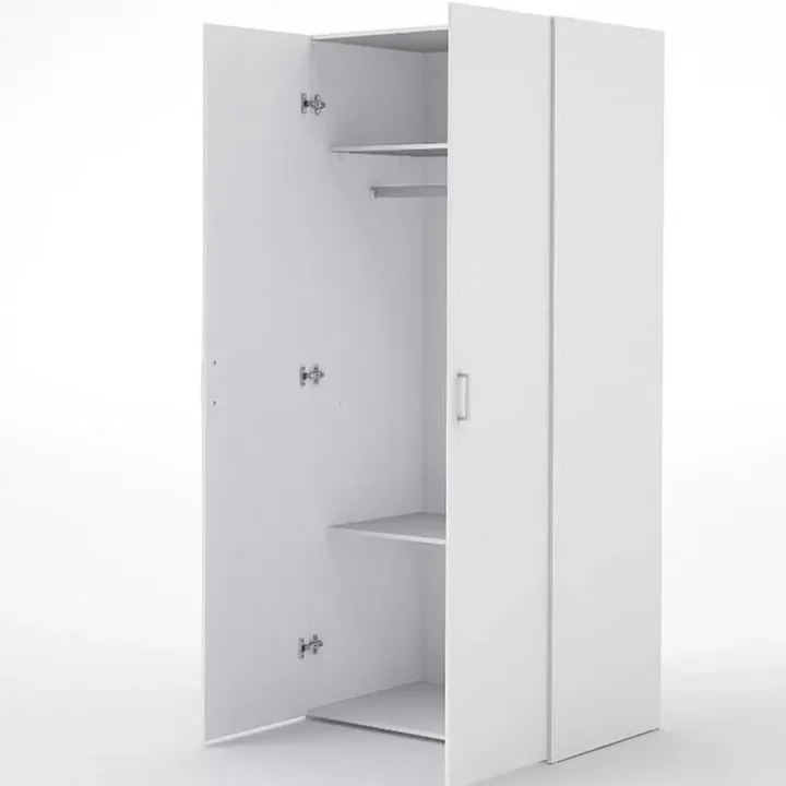 Armadio 78x176h cm 2 ante battenti bianco opaco Light Gihome®