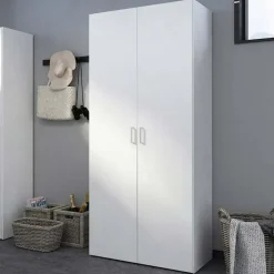 Armadio 78x176h cm 2 ante battenti bianco opaco Light Gihome®