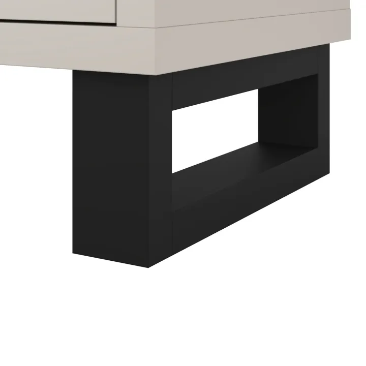 Armadio 145x210h cm 3 ante battenti 2 cassetti beige cashmere Petra