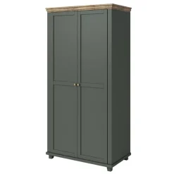 Armadio 108x216h cm 2 ante battenti moderno verde quercia Texel