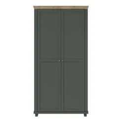 Armadio 108x216h cm 2 ante battenti moderno verde quercia Texel