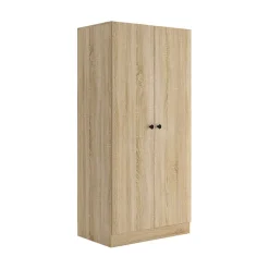 Armadio 80x170h cm 2 ante battenti moderno rovere Estelle