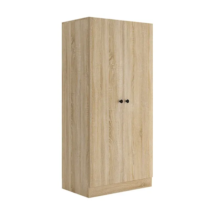 Armadio 80x170h cm 2 ante battenti moderno rovere Estelle
