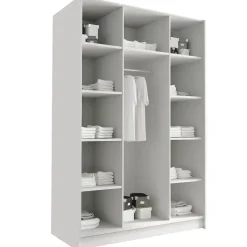 Armadio 150x215h cm 3 ante bianco lucido oro Glammy 3