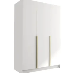 Armadio 150x215h cm 3 ante bianco lucido oro Glammy 3