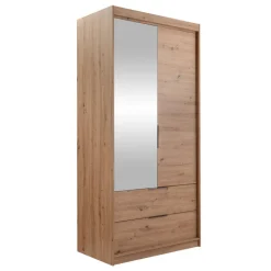 Armadio 60x213h cm 2 ante 2 cassetti rovere Stiky