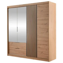 Armadio 203x213h cm 3 ante 2 cassetti rovere Stiky