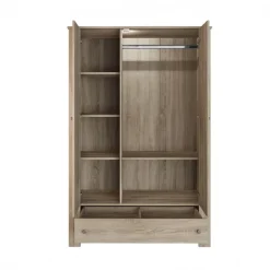 Armadio 124x180h cm 3 ante 1 cassetto rovere sonoma Londra
