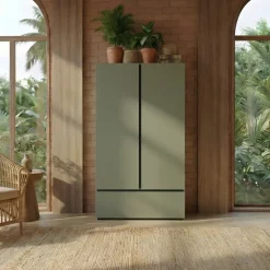 Armadio 89x150h cm 2 ante con cassetto verde Lolla