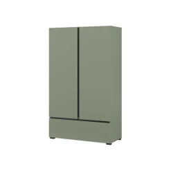 Armadio 89x150h cm 2 ante con cassetto verde Lolla
