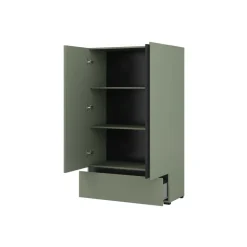 Armadio 89x150h cm 2 ante con cassetto verde Lolla