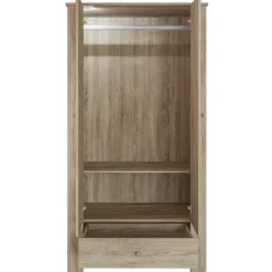 Armadio 90x181h cm 2 ante con cassetto rovere sonoma Londra