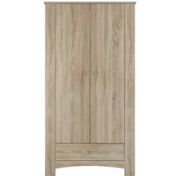 Armadio 90x181h cm 2 ante con cassetto rovere sonoma Londra