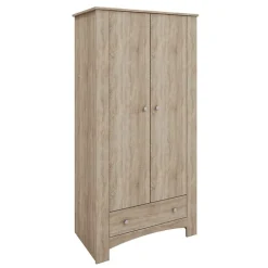 Armadio 90x181h cm 2 ante con cassetto rovere sonoma Londra