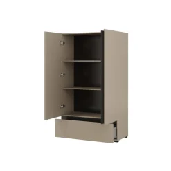 Armadio 89x150h cm 2 ante con cassetto tortora Lolla