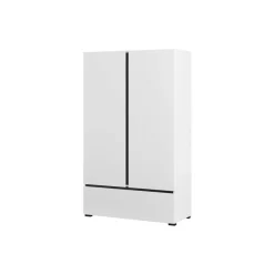 Armadio 89x150h cm 2 ante con cassetto bianco opaco Lolla