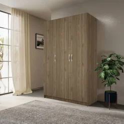 Armadio 120x190h cm 3 ante design noce Rodari