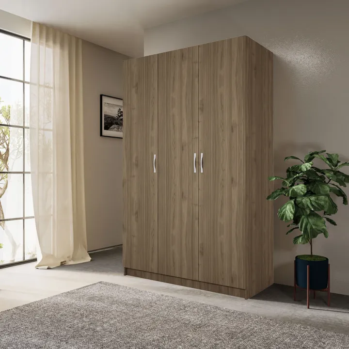 Armadio 120x190h cm 3 ante design noce Rodari