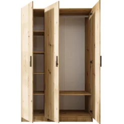 Armadio 120x191h cm 3 ante design rovere rustico Rodari