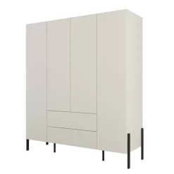 Armadio 184x210h cm 4 ante e 2 cassetti beige cashmere Simple
