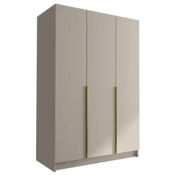 Armadio 150x215h cm 3 ante moderno beige oro Glammy 3